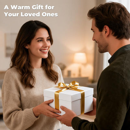 TEHANLD Wearable Heated Blanket with Foot Pocket, Electric Wearable Throw Blanket with Sleeves, Portable Heated Blanket with 6 Heat Settings, 1-12 Hours Auto Shut-Off, Gift for Family, Friends, 52*72"